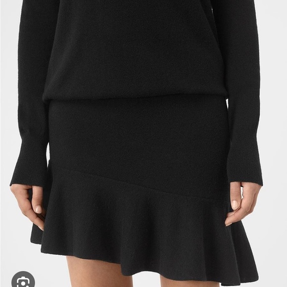 All Saints Black Sweater Dress size L - Picture 2 of 8